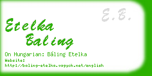 etelka baling business card